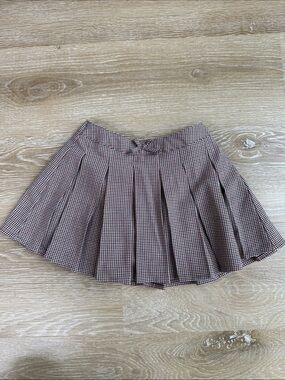 Zara Kids Plaid Gingham Skort Size 4T